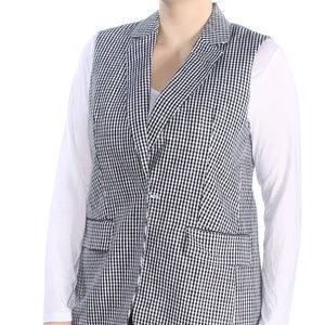 Michael Kors Women's Checker Print Vest Size 16 NWT